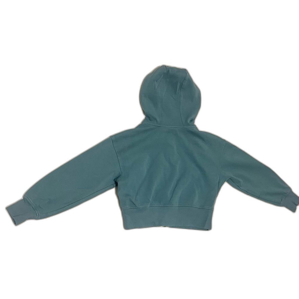 Old Navy Active Dynamic Fleece Zip-Up Sweatshirt Girls Kids Teal Hoodie Size 8 - Picture 13 of 13